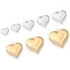 1Pc 15-45mm Stainless Steel Heart Charms for DIY Earrings Necklace Bracelet Pendant Jewelry Making Findings Accessories