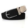 Women's Elastic Belt Casual Fashion Pin Buckle Waist Belt Expandable Braided Stretch Elastic Belt 6 Colors, No Need For Punching