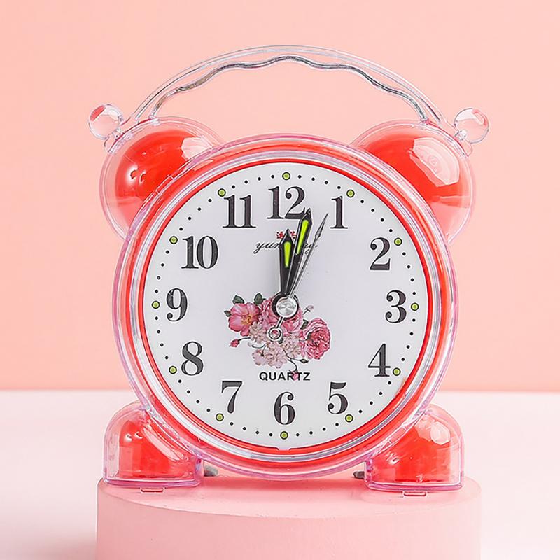 Pentru Dormitor Școală Birou Plastic Galben/Roșu/Albastru/Roz/Portocaliu    Ceas Deșteptător Nou Drăguț 11.6x10.2cm Convenabil