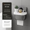 Punch-Free Waterproof Bathroom Tissue Box with Storage
