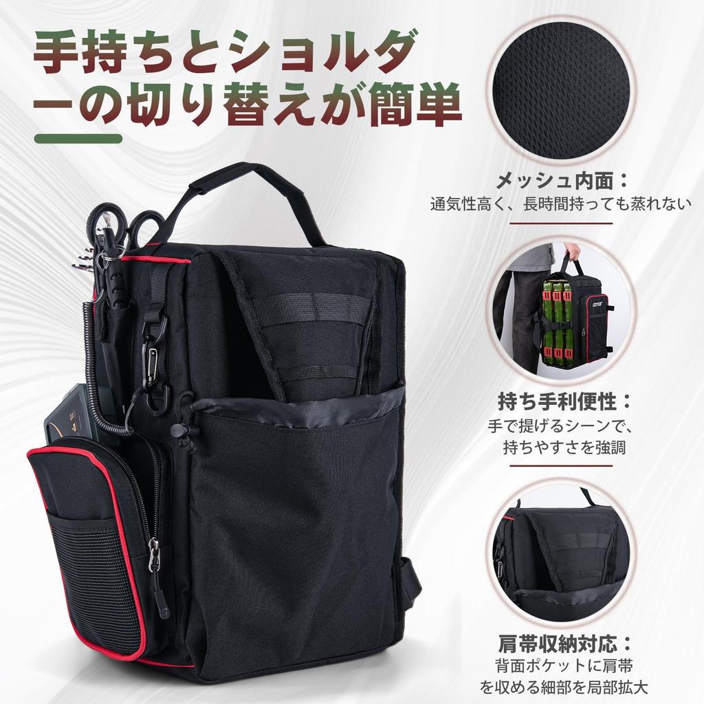 Goture Fishing Backpack with 3 Tackle 900D Oxford Single Shoulder Fishing Bag with Rod Carp Tackle Durable Oxford Camping Bright Pink and Black Boxes,