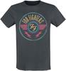 Foo Fighters Retro Wing & Lightning Badge Print T-Shirt, Cotton Unisex Rock Fans Tee