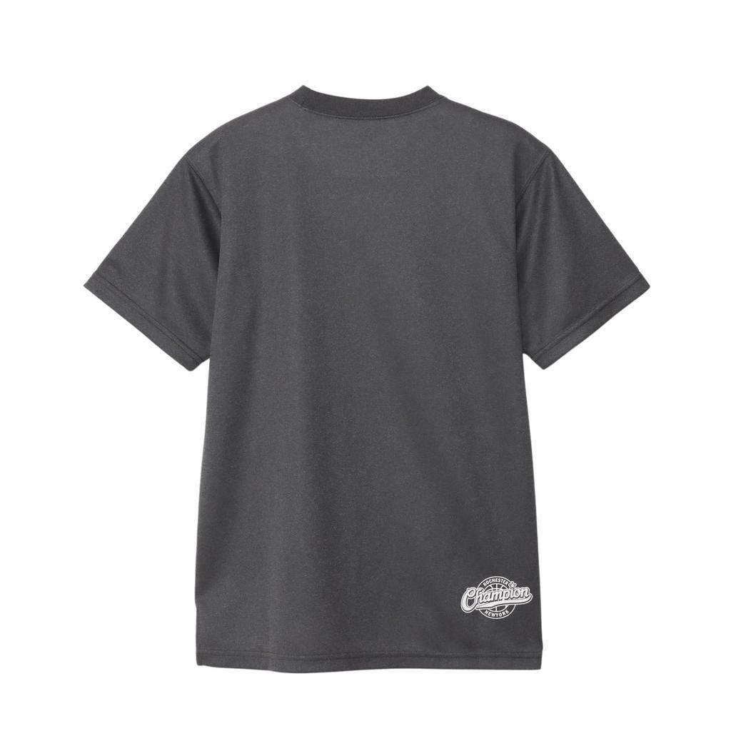 Champion Short Sleeve Crew Quick Antibacterial and Odor Graphic Logo Basketball Heather Boys Kids' T-Shirt, Neck, Drying, Breathable, Resistant,