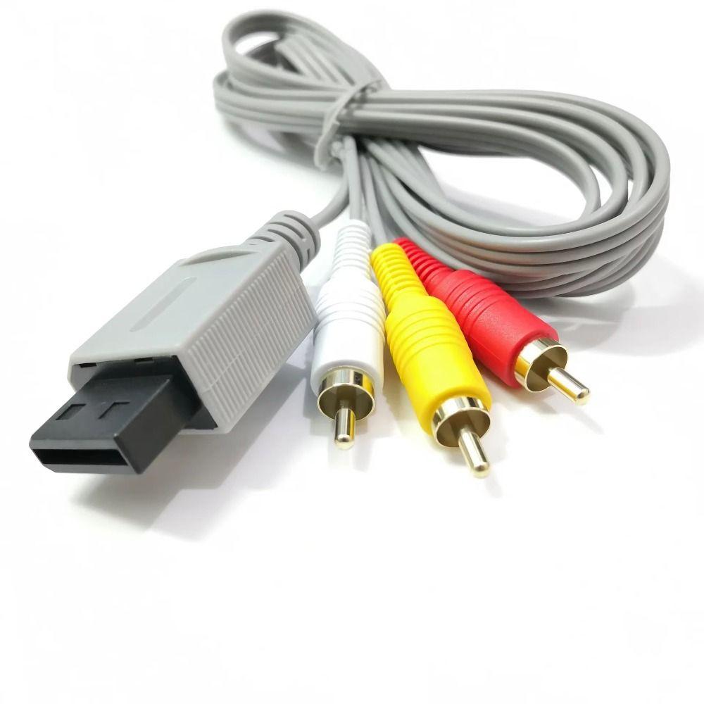 Universal AV Cable for Wii Wii U 3 in 1 Audio Video TV Connector Cable for Wii U/Wii Controller