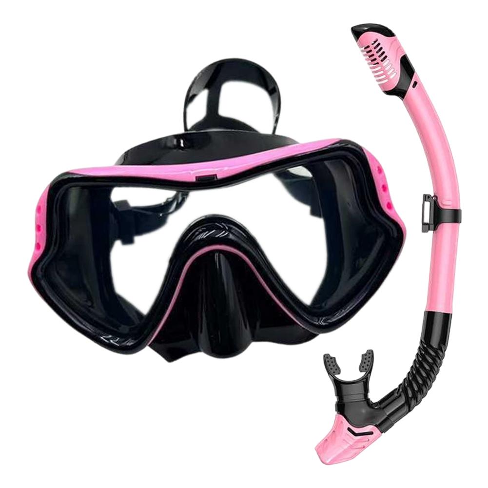 Professional Scuba Diving Mask & Snorkel Set for Adults Tempered Glass Panoramic View Swimming Training Snorkeling Kit