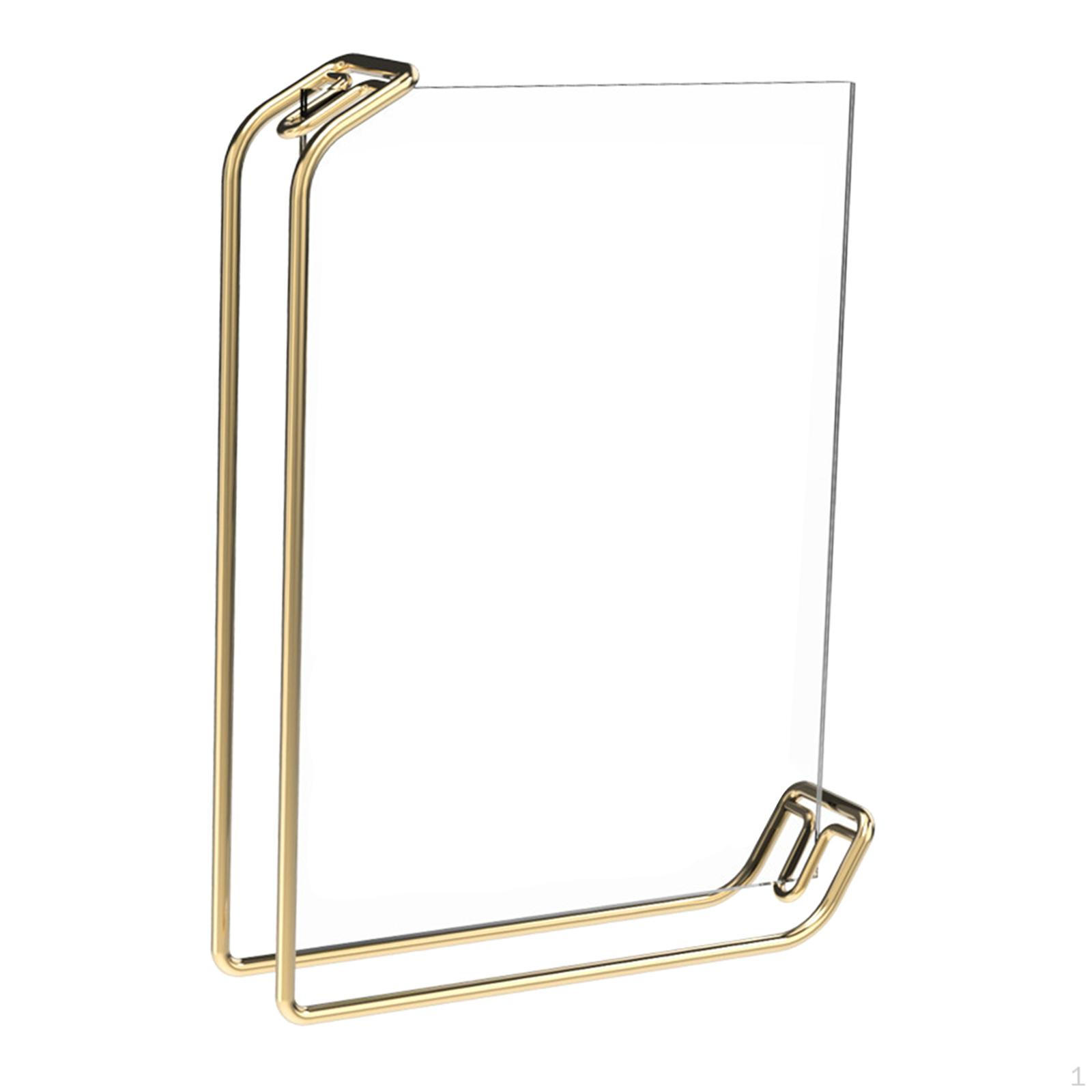 

Acrylic Photo Frame Transparent for Wedding Simple Poster Tabletop Display Holder A Color