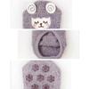Cartoon Fuzzy Slipper Socks Non-Slip Floor Socks Cozy Ankle Socks  For Women