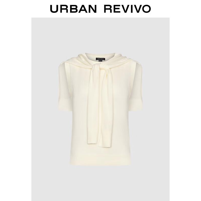 

UR 2025 Летний женский трикотажный топ-шаль в стиле «два в одном» L