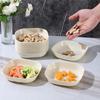 ZISIZ Cream Style Cartoon Bone Dish Set