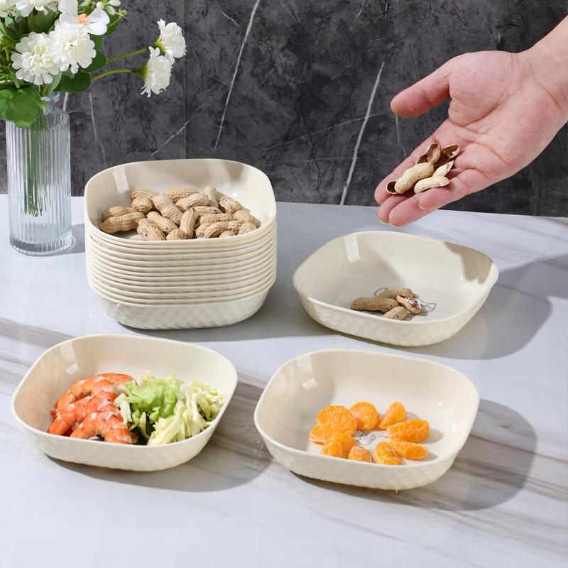 ZISIZ Cream Style Cartoon Bone Dish Set