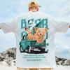 Herren T-Shirt 3D Panda Bedruckt Männliche Kleidung Sommer Lässig Bär Kurzarm Top Lose Übergroße T-Shirt Street Tees