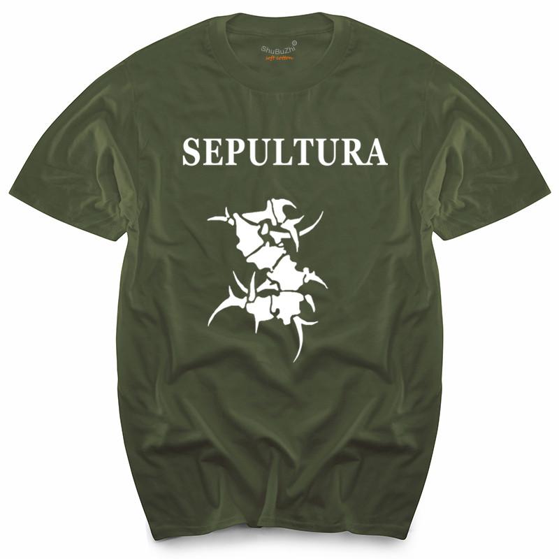 Mens Tshirt Pattern SEPULTURA 2 Summer Style New Arrived Mens Top Tees Brand Tshirts