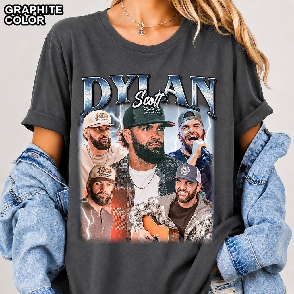 Dylan Scott American Singer T-Shirt, Comfort Colors, Bella & Canvas, Gildan Tee and SweaT-Shirt FD