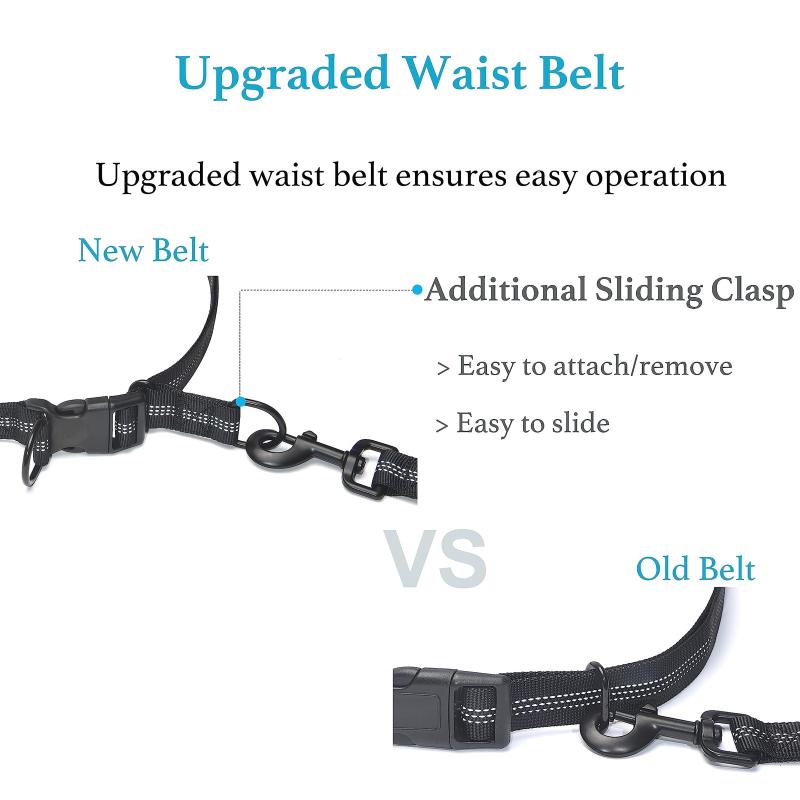 Hand Free Dog Leash For Pet Walking Running Jogging Adjustable Dog Leash Waist Belt Chest Strap Traction Rope Dog Accessories