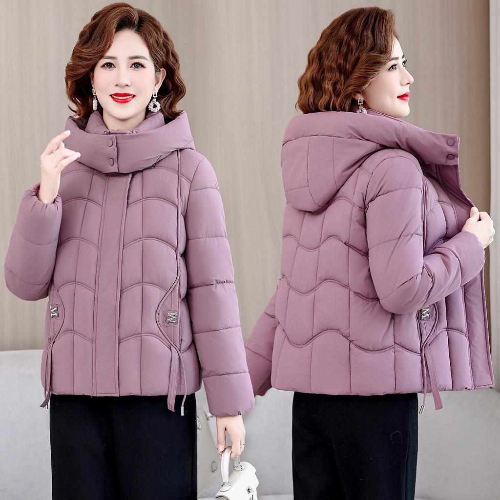 Women's short winter new cotton-padded clothes removable hat thin cotton-padded jacket small hooded foreign jacket
