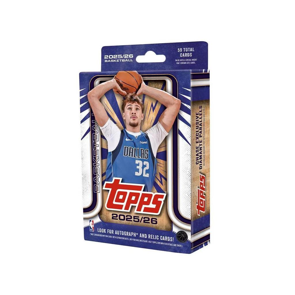 Topps NBA Basketball Trading Cards Hanger Box cards 2025-2026 (59 total)