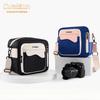 Digital Camera Bag Contrasting Color Lightweight Micro-Single SLR Messenger Shoulder Bag Fashionable Square Box Bag.
