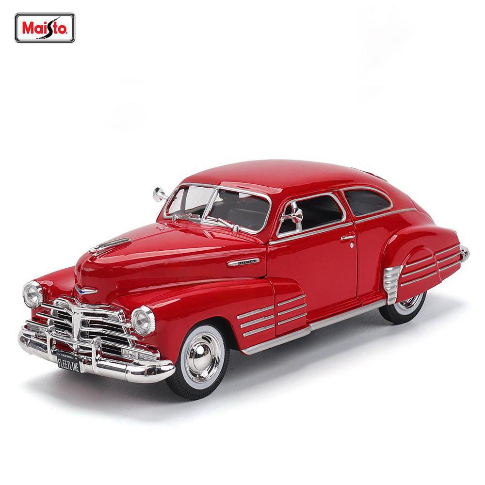 Maisto 1:24 Chevrolet Fleetline Aerosedan 1948 Alloy Car Diecasts Toy Vehicles Car Model Miniature Scale Model Car For Children