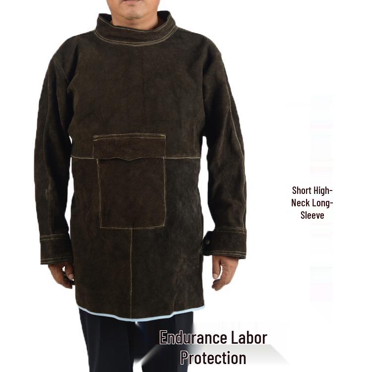 Rindleder Schweißerschürze - Flammenhemmend, Wärmeisolierend, Verbrühschutzanzug für Lichtbogenschweißen