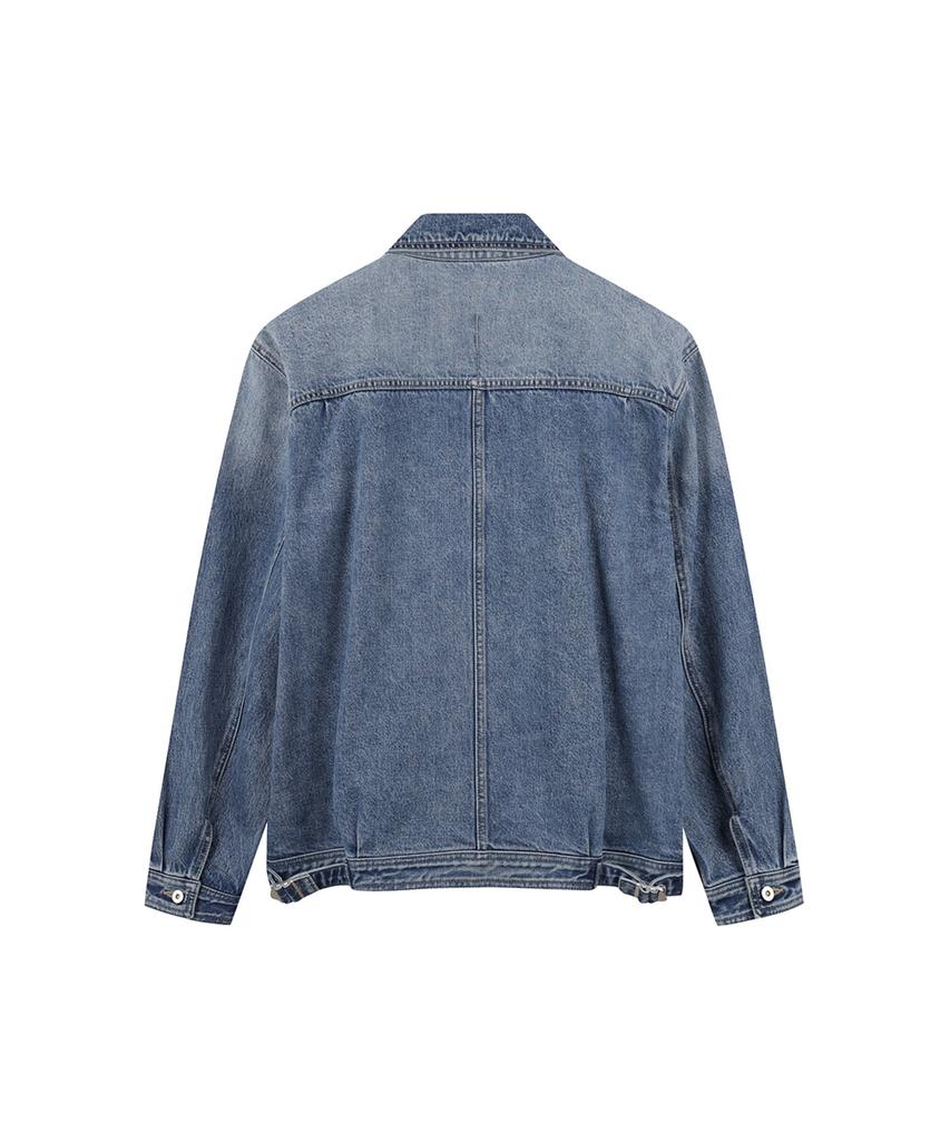 Siecle Comfort Denim Trucker Jacket (Mid-Indigo)