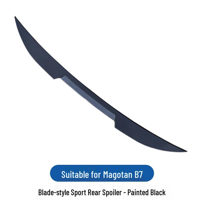 Compatible Volkswagen Magotan B7 Rear Spoiler, Blade Style (2012-2016), No-Drill Easy Install.