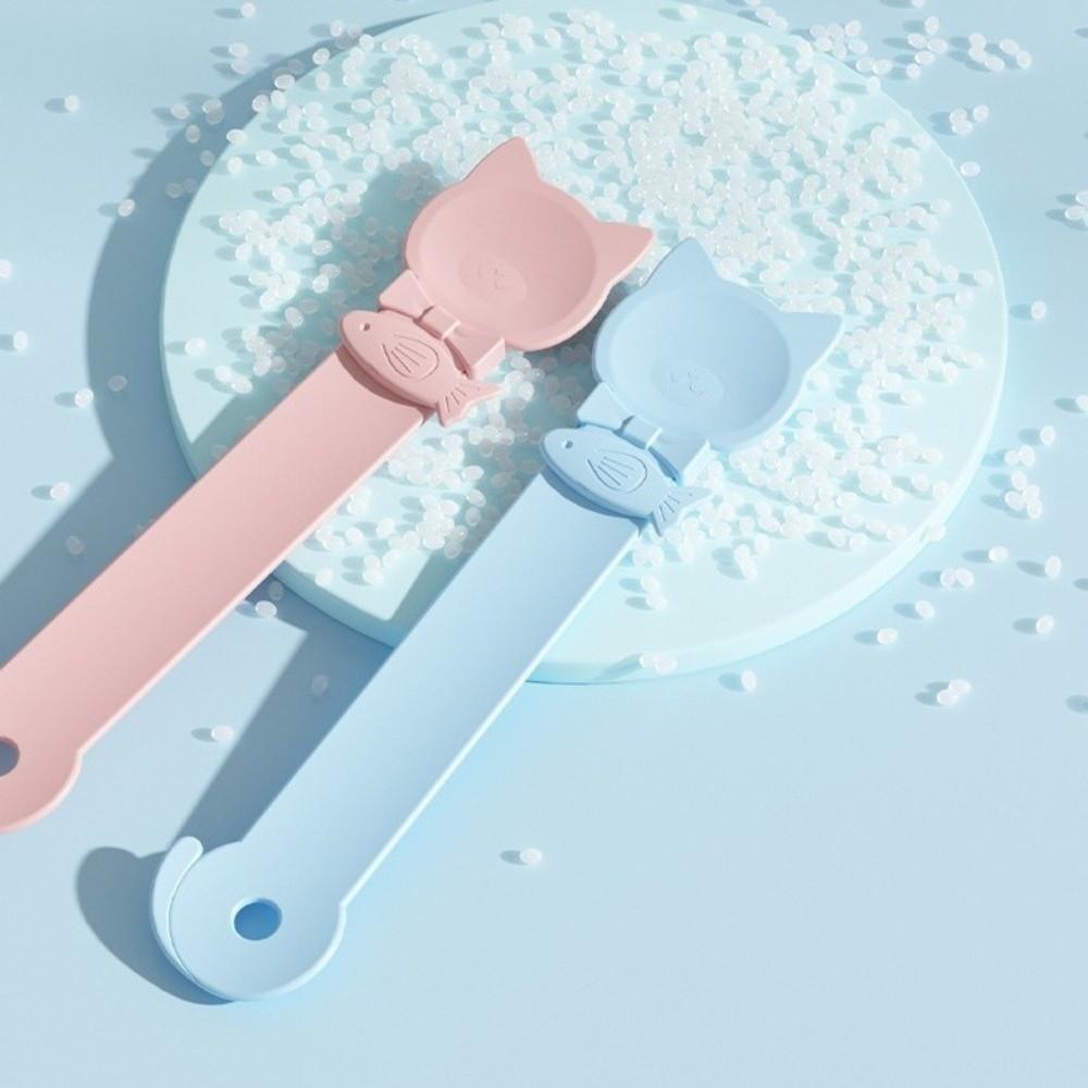 Long Handle Cat Strip Feeder Spoon Durable Cartoon Cat Bar Squeeze Feeder Bite Resistant Cat Treat Dispenser Interactive