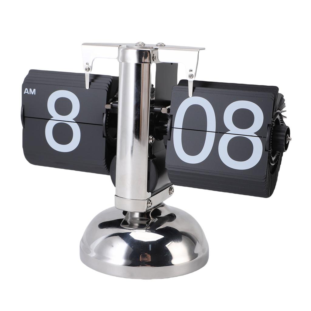 Digital Flip Down Clock Battery Powered Retro Design Auto Flip Table Clock for Home and Office