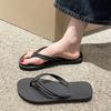 Damen Flip-Flops Sommerschuhe, Bonbonfarben, Flache Sandalen für Damen, Zum Hineinschlüpfen, Anti-Rutsch Weiche Sohle, Strand Komfortschuhe
