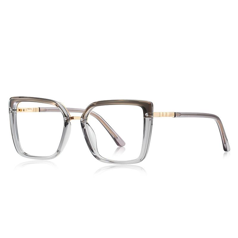 Square Blue Light Blocking Glasses TR90 Ultralight Oversize Reading Glasses Vision Optical Eyeglasses Big Frame Computer Eyewear