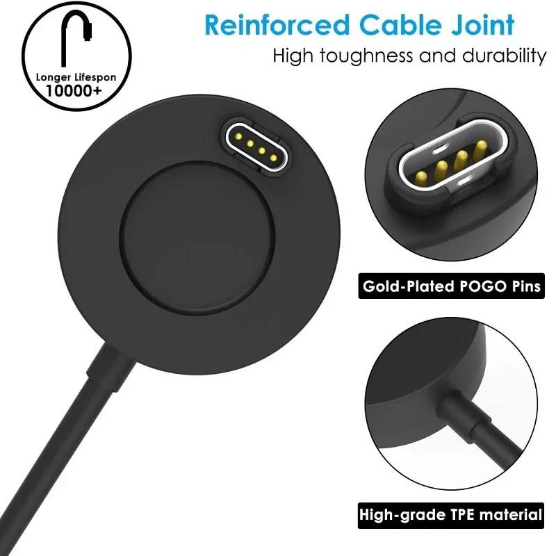 Charger Cable for Garmin Epix Pro Fenix 8 7/6/5 Venu 3/3s SQ2 Instinct 2x Enduro Vivoactive 5/4/3 Smart Watch USB Charging Dock