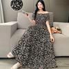 Bohemian Maxi Dress With Elastic Waist For Summer Beach Vacation And Artful Style