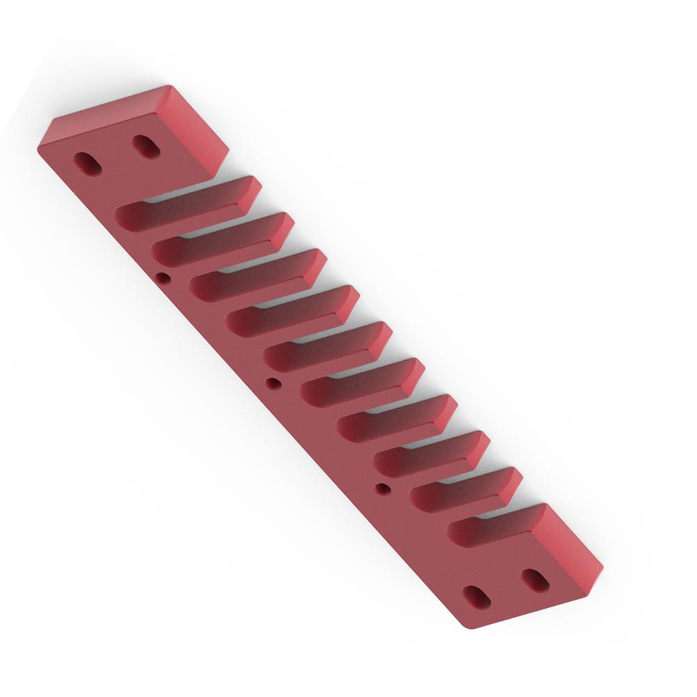 Pente de Liga de Alumínio Parte de Gaita para Hohner Marine Band Crossover   Deluxe (Vermelho)