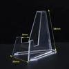 Transparent Acrylic Coin Display Stand Holders Small Easel Rack Card Commemorative Challenge Coin Capsule Holder Support
