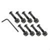 1 Set Ruote Skateboard Longboard Ferramenta di Riparazione Viti con Chiave a Brugola, 1''