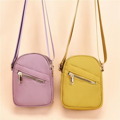 New Large-capacity Mobile Phone Bag Shoulder Bag Messenger Bag Fashionable and Simple Casual Nylon Bag Women