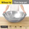 Large 201 Stainless Steel Wok