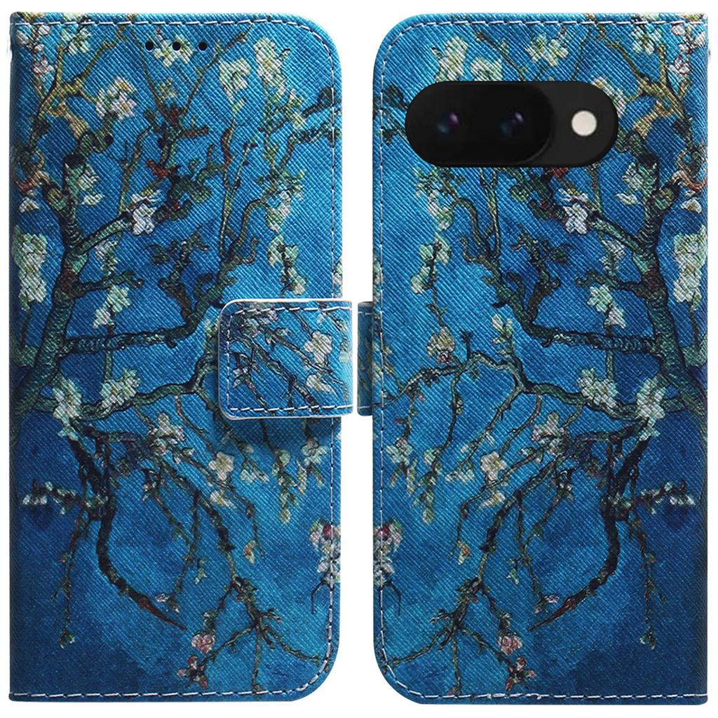 For Google Pixel 9a Wallet Case Pattern Print Leather Phone Cover