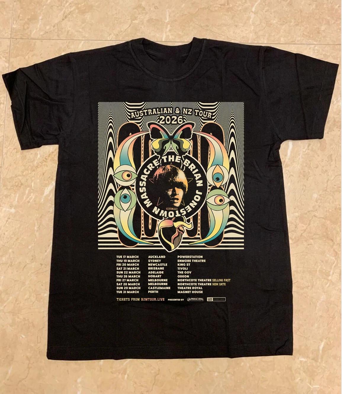The Brian Jonestown Massacre Band Australia and New Zealand Tour T-shirt CS206 XXXL