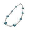 Starfish Charm Choker Chain Beaded Necklace for Women Stylish Neck Jewelry Gift