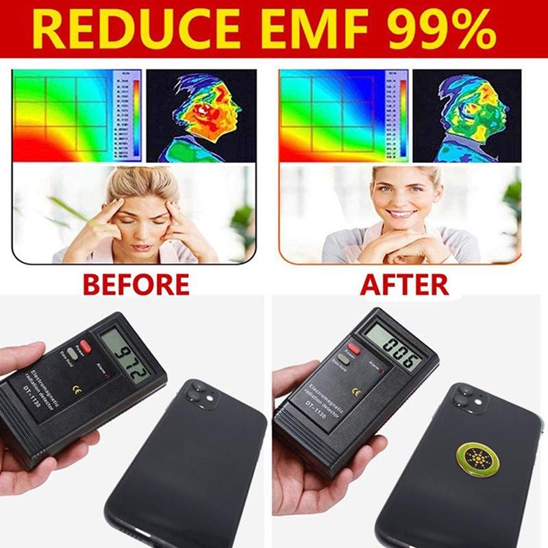Universal Anti-Radiation Stickers Mobile Phone Round Quantum Shield Sticker For Pc Laptop Emf Protection Sticker