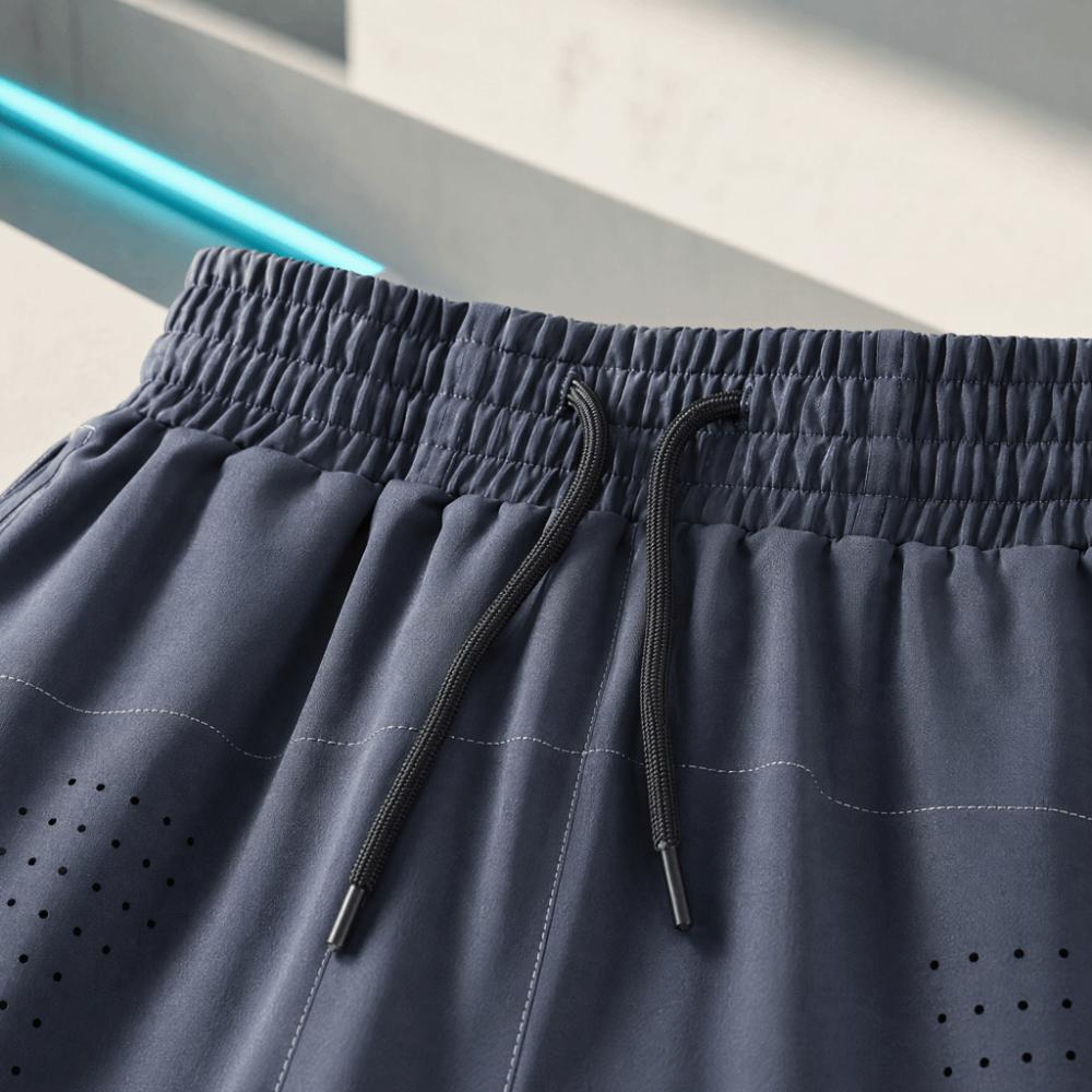 Compression Lining 2-in-1 Running Shorts Elastic Waistband Cycle Fitness Shorts  Running