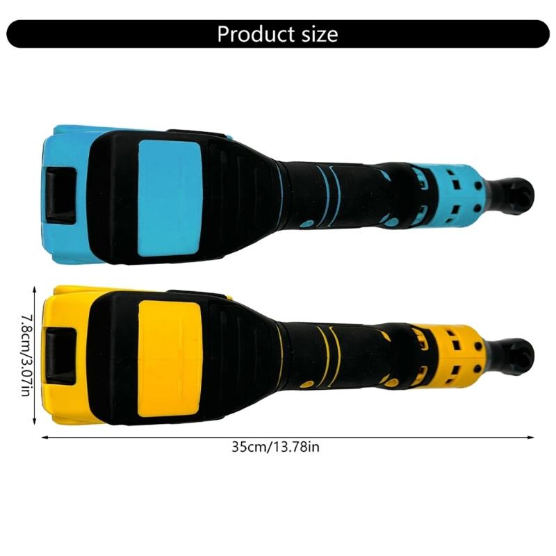 Cordless Electric Ratchet Wrench Set 400RPM Cordless Ratchet Wrench 3/8" 7 Sockets 1/4" Adapter Variable Speed