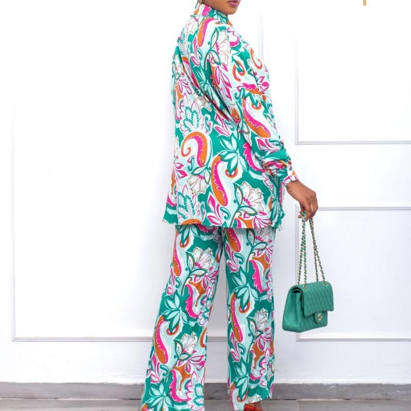 New large size casual fashion loose printing two-piece set