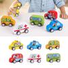 Entertaining Car Model Set Vehicle School Bus Inertial Car for Preschool Kids Birthday Gift Realistic Car Model Set of 6