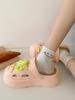 Fashion Anime Outside Round Toe Thick Shoes Cartoon Cute Height Women's Slippers and Ladies Sandals on Beach Mules Slides Pvc Unique Vip