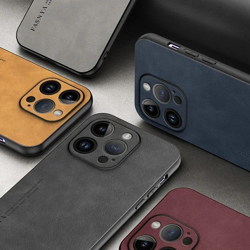 Матовый чехол для телефона из овчины и искусственной кожи для Realme 12 Lite 12 Plus 12 — фото 7