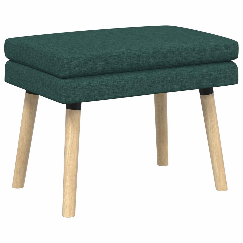 Double Layer Bench Dark Green 60 X 40 X 46 Cm Fabric