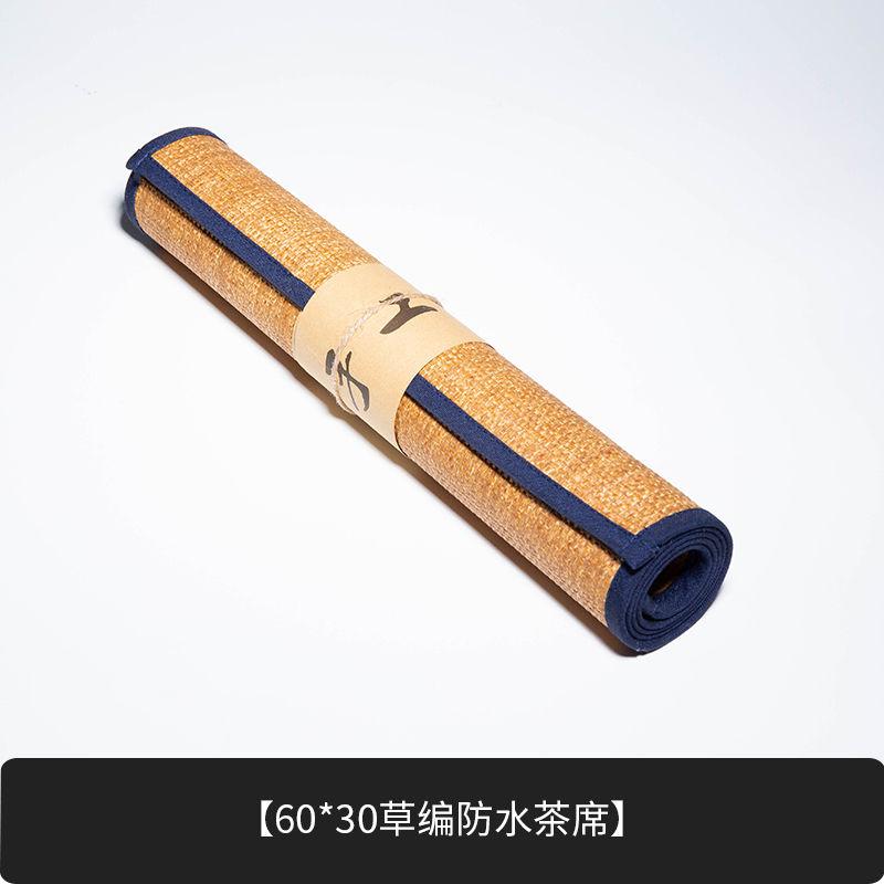 

Соломенный плетеный хлопково-конопляный чайный коврик Дзен тканевое искусство водонепроницаемая скатерть китайская чайная церемония аксессуары для чайного набора кунг-фу