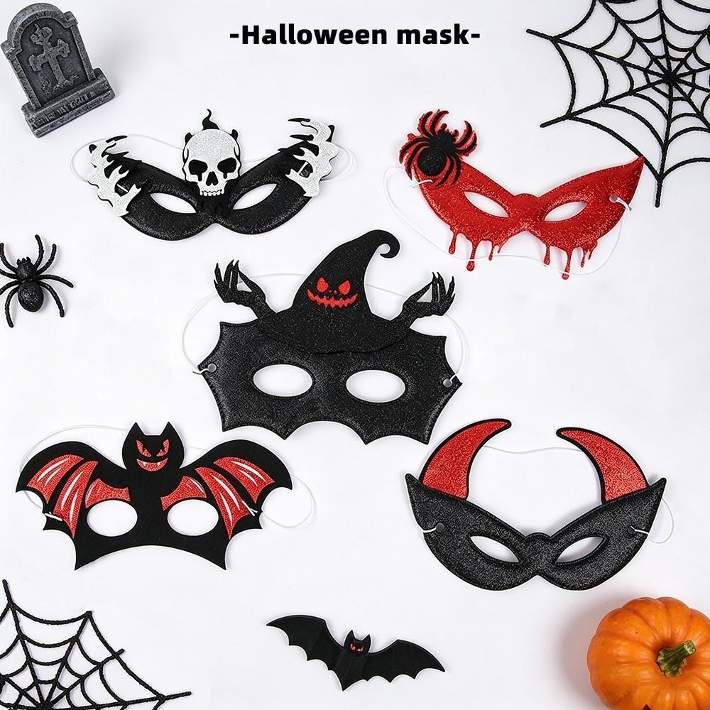 Bat Half-Face Mask Spider Halloween Festival Party Mask Novelty Masquerade Mask Rave Celebration