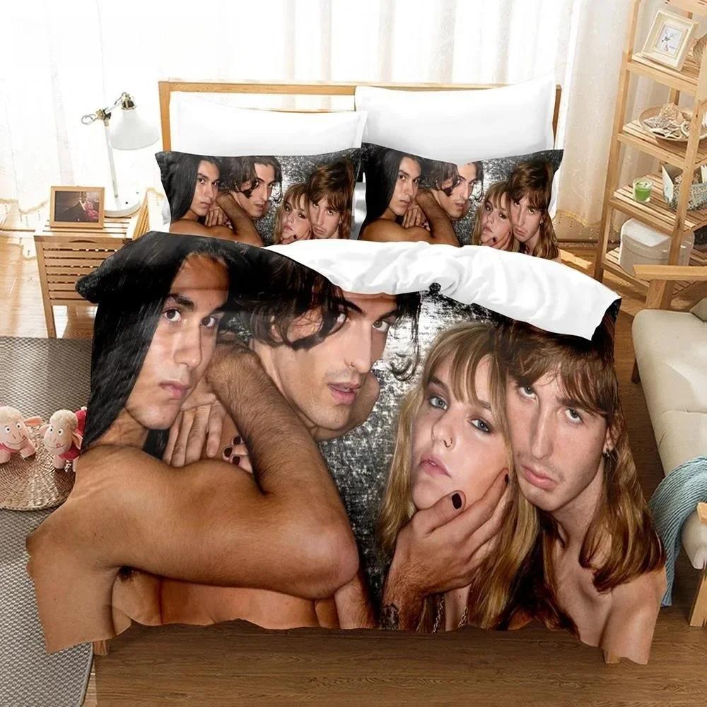 Music Band M-Maneskin 3D NEW Duvet Cover Pillowcase Bedding Set Adult Boy Girl Bedroom Decoration Children Single Double Large